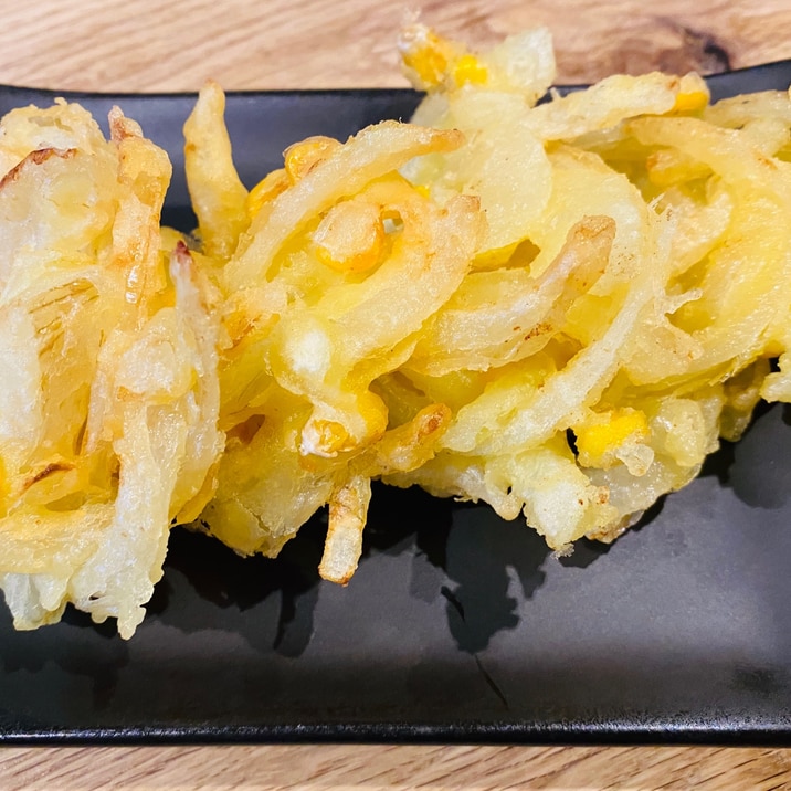 玉ねぎとコーンのかき揚げ レシピ 作り方 By Kimuキッチン O 楽天レシピ